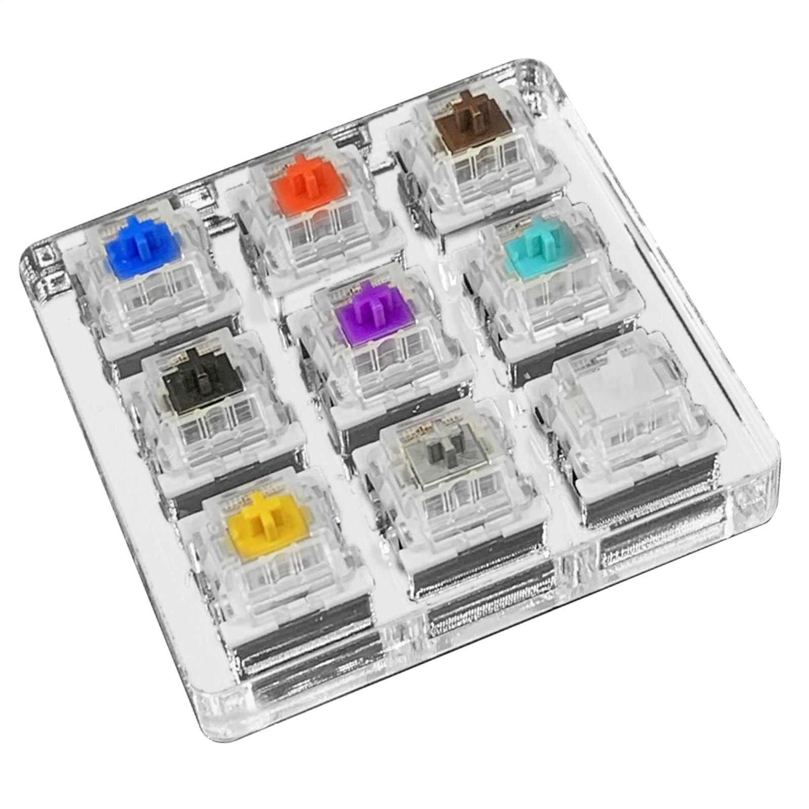 超豪華フルセット　自作キーボード キースイッチ大量＋テスター5種（計63キー分） Amazon | キーボードスイッチテスター 機械キーボード軸テスター 9軸12